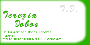 terezia dobos business card