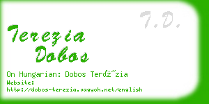 terezia dobos business card